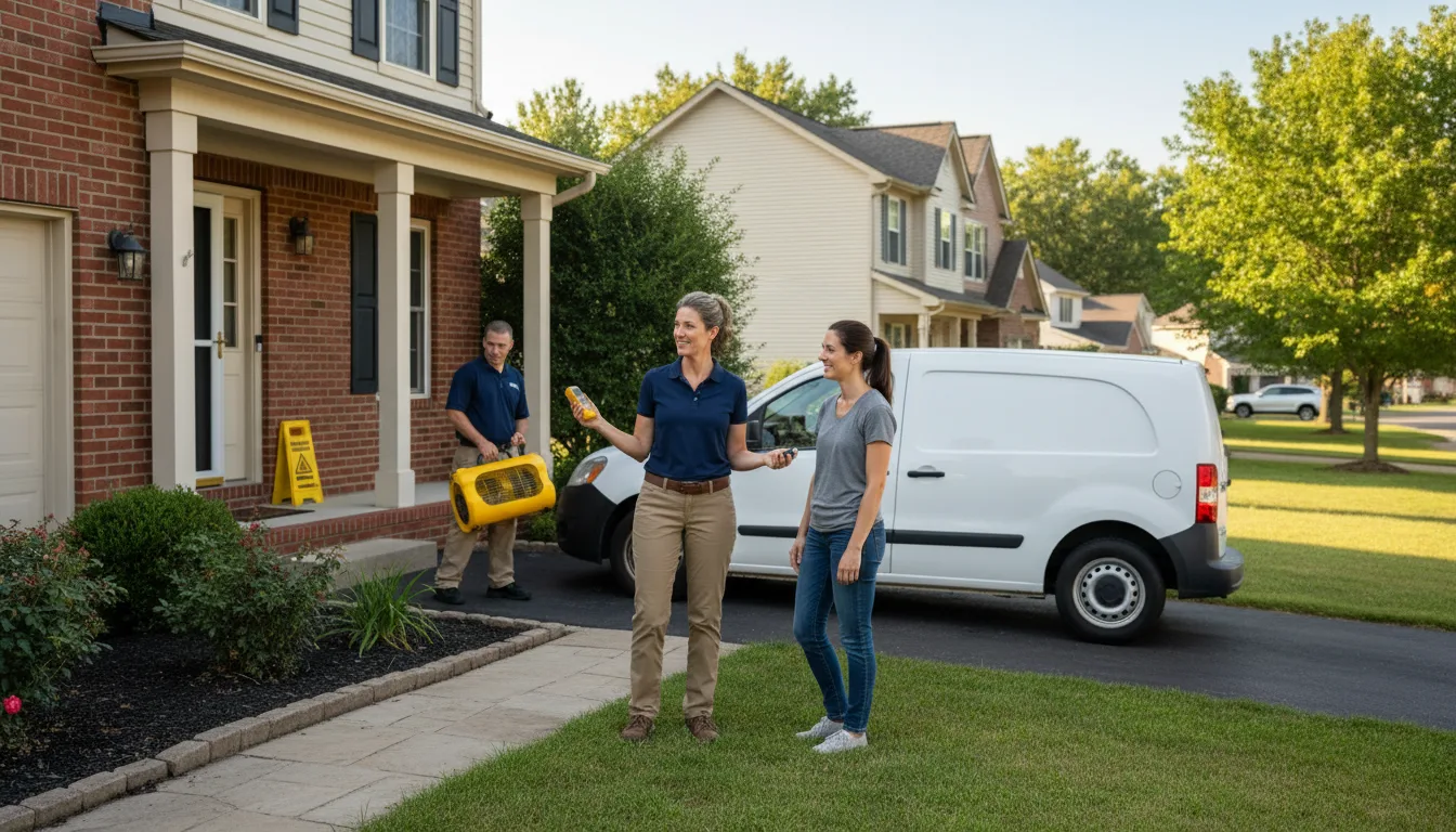 Residential water damage restoration in Dodd City, TX